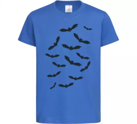 Дитяча футболка bats Яскраво-синій фото