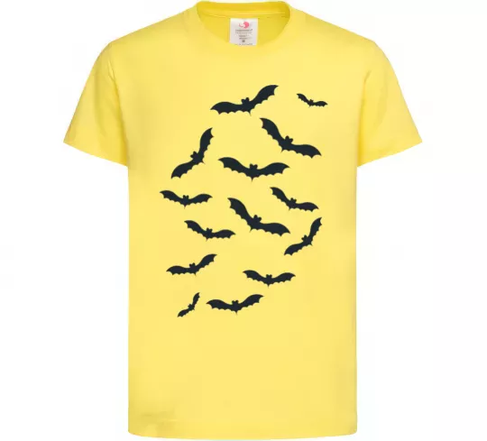 Дитяча футболка bats Лимонний фото