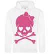Чоловіча толстовка (худі) skull girl Білий Чоловіча толстовка (худі) skull girl Білий фото