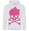 Чоловіча толстовка (худі) skull girl Сірий меланж Чоловіча толстовка (худі) skull girl Сірий меланж фото