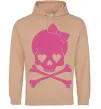 Чоловіча толстовка (худі) skull girl Пісочний Чоловіча толстовка (худі) skull girl Пісочний фото