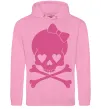 Жіноча толстовка (худі) skull girl Рожевий фото