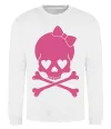 Свитшот skull girl Белый фото