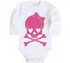 Детский боди skull girl Белый фото