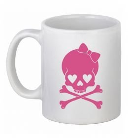 Чашка керамическая skull girl