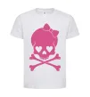 Дитяча футболка skull girl Білий фото