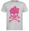 Мужская футболка skull girl Серый Мужская футболка skull girl Серый фото