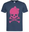 Мужская футболка skull girl Темно-синий Мужская футболка skull girl Темно-синий фото