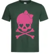 Мужская футболка skull girl Темно-зеленый Мужская футболка skull girl Темно-зеленый фото