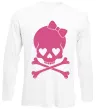 Лонгслив skull girl Белый фото