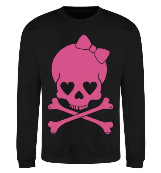 Свитшот skull girl Черный фото