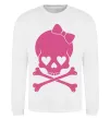 Свитшот skull girl Белый фото