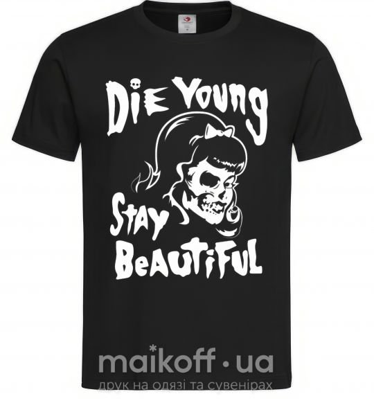 Мужская футболка die yong stay beautiful Черный фото