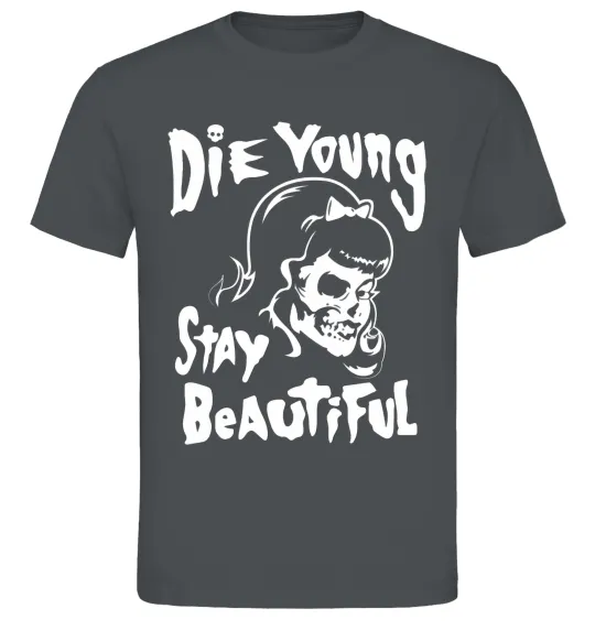Чоловіча футболка die yong stay beautiful Графіт фото