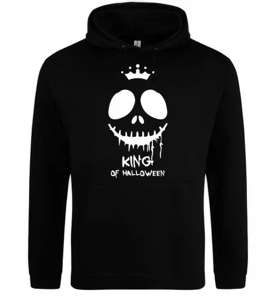 Чоловіча толстовка (худі) King of halloween Чорний фото