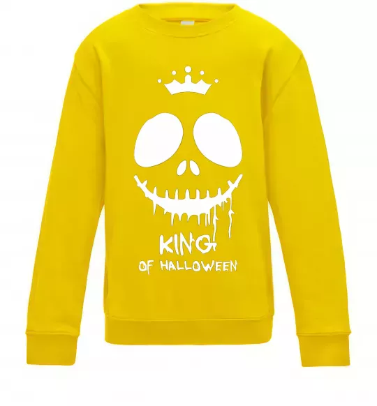 Детский Свитшот King of halloween Солнечно желтый фото