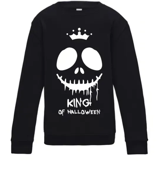Детский Свитшот King of halloween Черный фото