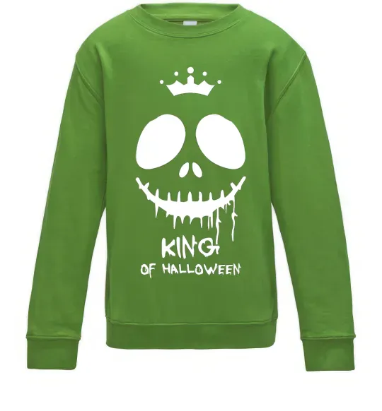 Детский Свитшот King of halloween Лаймовый фото