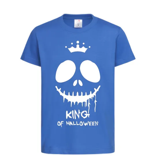 Детская футболка King of halloween Ярко-синий фото