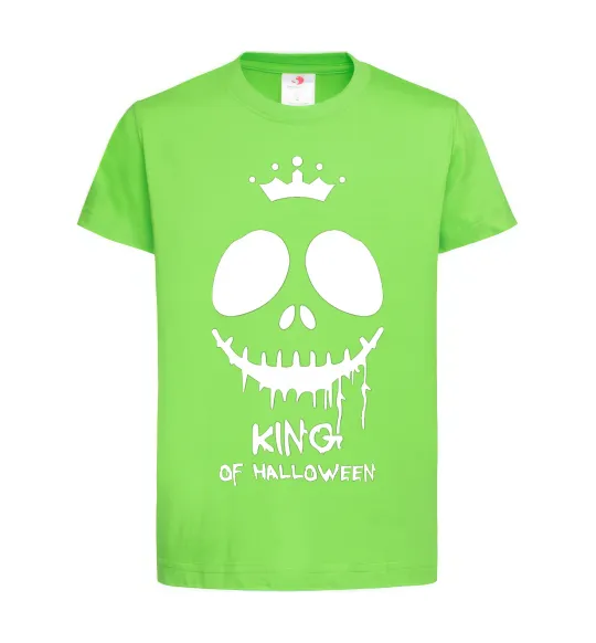 Детская футболка King of halloween Лаймовый фото