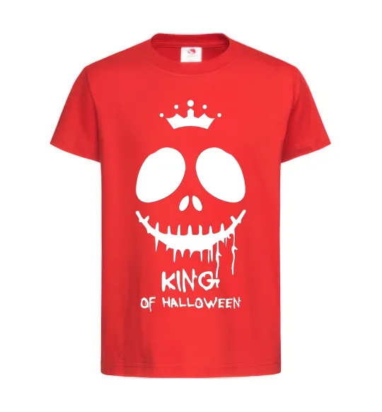 Детская футболка King of halloween Красный фото