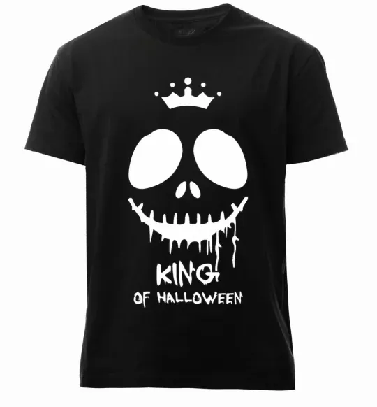 Мужская премиум футболка King of halloween Черный фото