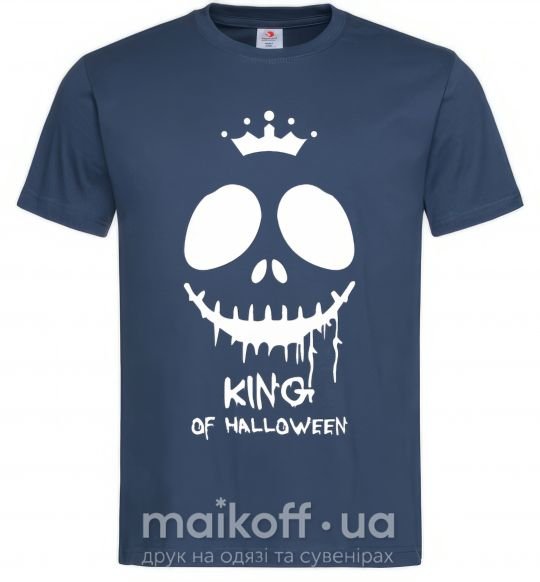 Мужская футболка King of halloween Темно-синий фото