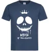 Мужская футболка King of halloween Темно-синий фото