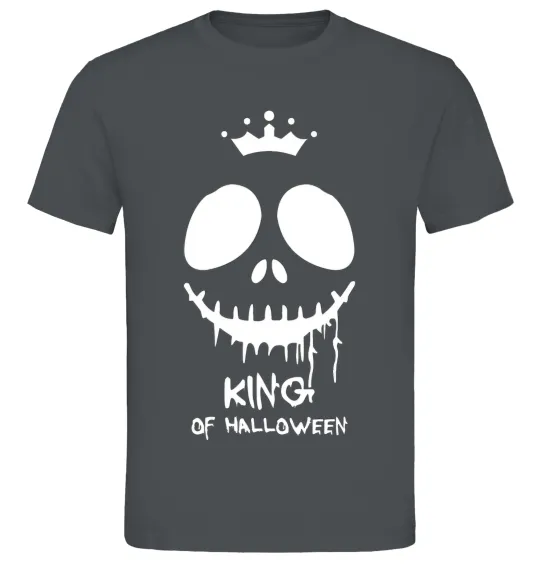 Мужская футболка King of halloween Графит фото