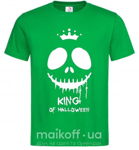 Мужская футболка King of halloween Зеленый фото