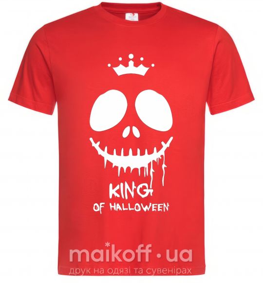 Чоловіча футболка King of halloween Червоний фото