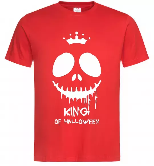 Мужская футболка King of halloween Красный фото