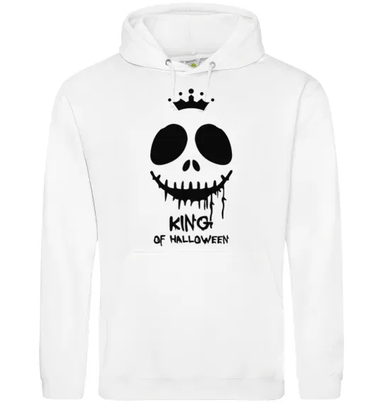 Чоловіча толстовка (худі) King of halloween Білий фото