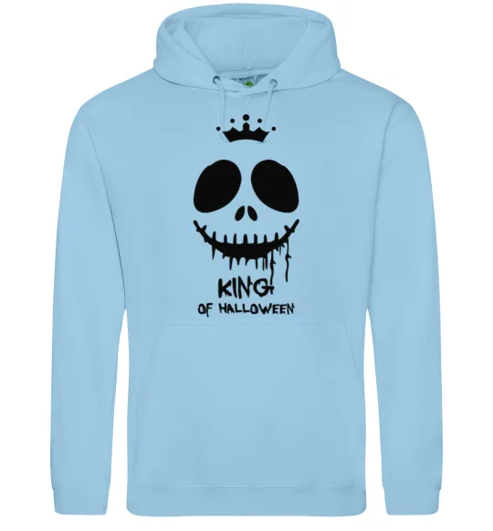 Чоловіча толстовка (худі) King of halloween Блакитний фото