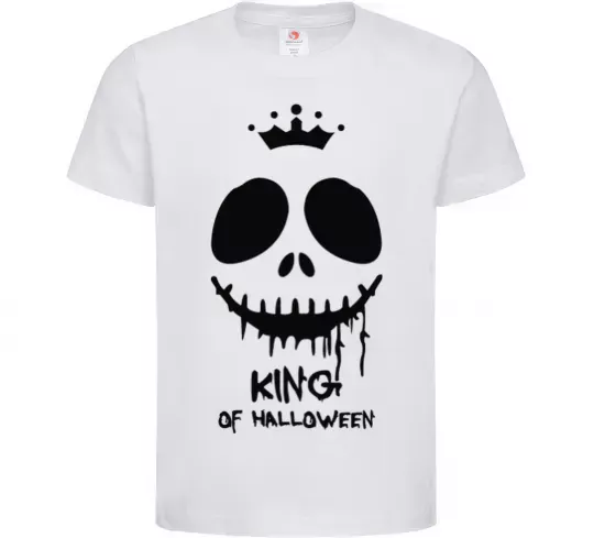 Дитяча футболка King of halloween Білий фото
