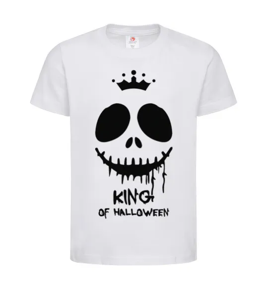 Детская футболка King of halloween Белый фото