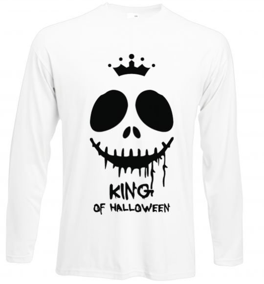 Лонгслів King of halloween Білий фото