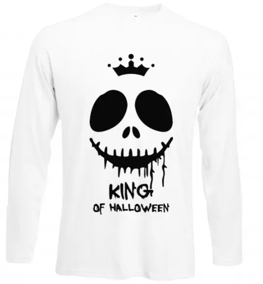 Лонгслив King of halloween Белый фото