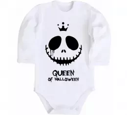 Детский боди Queen of halloween Белый фото