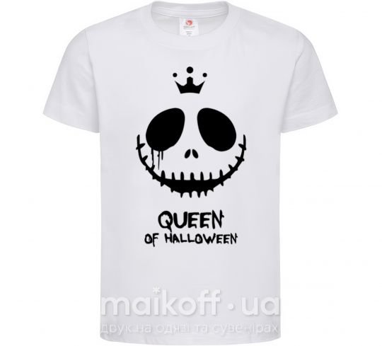 Дитяча футболка Queen of halloween Білий фото