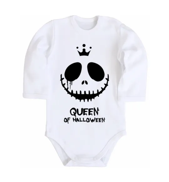 Дитячий бодік Queen of halloween Білий фото