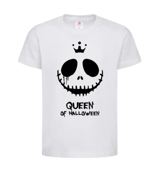 Детская футболка Queen of halloween Белый фото