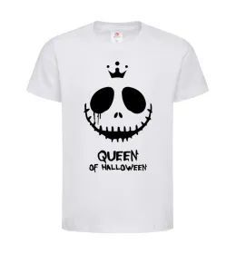 Детская футболка Queen of halloween Белый фото