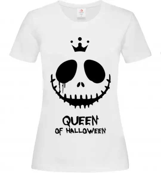 Женская футболка Queen of halloween Белый фото