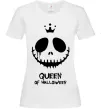 Женская футболка Queen of halloween Белый фото