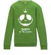 Детский Свитшот Queen of halloween Лаймовый Детский Свитшот Queen of halloween Лаймовый фото