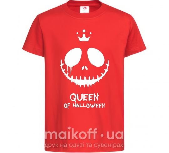 Дитяча футболка Queen of halloween Червоний фото