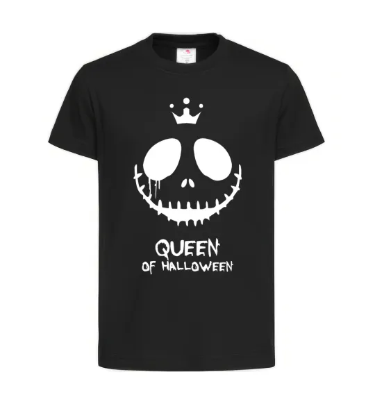 Детская футболка Queen of halloween Черный фото