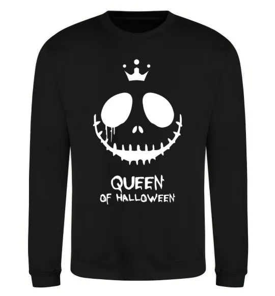 Світшот Queen of halloween Чорний фото
