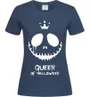 Женская футболка Queen of halloween Темно-синий фото